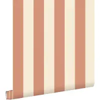 ESTAhome behang strepen roze en beige - 50 x 900 cm - 131922