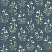 Boråstapeter Vliesbehang 4836 - New Heritage - Botanisch Blauw - 53cm x 10.05m