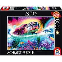 Schmidt - Legpuzzel - Neon schildpad - Sheena Pike - 1000 stukjes - Volwassenen - vanaf 12 jaar
