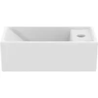 Ideal standard Tempo Fontein 37x21 cm – Keramiek Wit – Kraangat Links – Zonder Overloop – Wandmontage