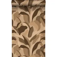 Origin Wallcoverings behang tropische bladeren bruin - 50 x 900 cm - 348064