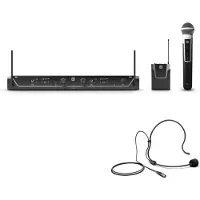 LD Systems U308 HBH 2 draadloze combinatieset (823 - 832 MHz, 863 - 865 MHz)
