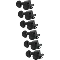 Grover 505BCL6 Mini Roto-Grip Locking Rotomatics, Black Chrome Mini Rotomatics