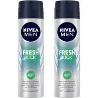 Nivea Men Fresh Kick Deo Spray - 2 x 150 ml