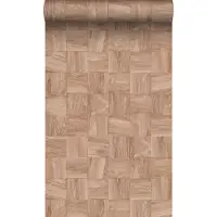 Origin Wallcoverings behang sloophout motief terracotta roze - 50 x 900 cm - 347931
