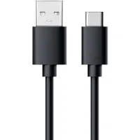 RealPower 255650 USB-kabel USB 2.0 USB-A stekker, USB-C stekker 0.60 m Zwart