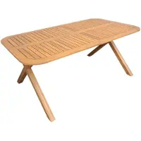 Sweeek - Verlengbare tuintafel van acaciahout voor 6-8 plaatsen 180/240cm - tanzo