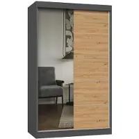 Top E Shop Kledingkast Iga 120 A/C ANTRACIET ARTISAN
