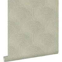 ESTAhome behang 3D-motief groen - 50 x 900 cm - 131105