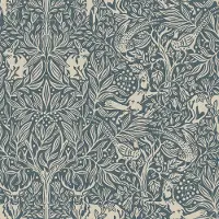 Boråstapeter Vliesbehang 2047 - New Heritage - Botanisch Blauw - 53cm x 10.05m