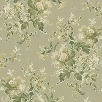 Duro Vliesbehang 099-03 - Gammalsvenska Papper - Klassiek Groen - 53cm x 10.05m
