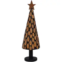 vidaXL Kerstboom met standaard Bruin 149 cm Massief teakhout