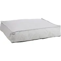 Flamingo - Kussen Baleno Rechthoekig Lichtgrijs met rand 80x60x18cm