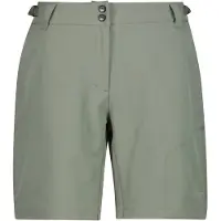 CMP - Women's Free Bike Bermuda w/ Inner Mesh Underwear - Fietsbroek 42, olijfgroen