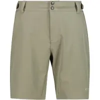 CMP - Free Bike Bermuda With Inner Mesh Underwear w/ Pad - Fietsbroek 46, olijfgroen