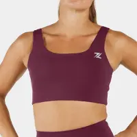 ZEUZ Dames Sport BH Longline – Medium Support Fitness - Paars - S