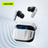 Langsdom Draadloze Oordopjes met ANC - Bluetooth Oortjes - Touchbediening - Oplaadcase - Incl App - Voor Bellen, Muziek en Sport