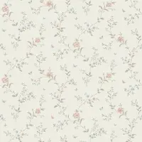 Boråstapeter Vliesbehang 38754 - Borosan Hem - Botanisch Wit - 53cm x 11.20m