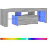 vidaXL Tv-meubel met LED-verlichting 120x35x40 cm grijs sonoma eiken