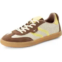 Tamaris Sneakers laag bruin / lichtgeel / wit