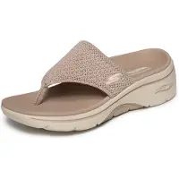 SKECHERS Teenslipper 'Go Walk Arch Fit 2.0 Sandal - Carrie' beige