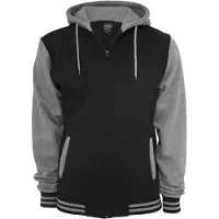 Urban Classics Sweatvest grijs gemêleerd / zwart