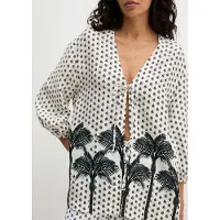 Marc o'polo Vrouwen Strandshirt Palm Border Geo