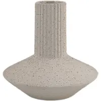 XLBoom Roma Vaas White Small - Keramische handgemaakte design vaas met aardse textuur - Verkrijgbaar in White | Sand | Terra - Tijdloze woondecoratie voor modern wonen
