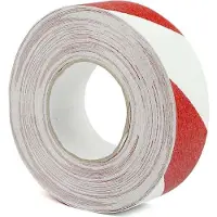 Heskins Anti-slip-waarschuwingstape - Wit & Rood - 1830 cm x 100 mm x 0,95 mm- Anti-slip - Polyvinylchloride (PVC) - 0,95 mm - Voor binnen & buiten - Wit & Rood - 1830 x 100 x 095- Anti-slip - - 0.95