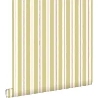 ESTAhome behang strepen groen en bruin - 50 x 900 cm - 131962