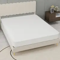 OKWISH Matras 140x200 cm - Pocketvering en Traagschuim - Drukverlagend en Stil - Ademend en Anti-Allergisch - Wit