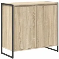 vidaXL Bijzetkast Sonoma Eiken 79 x 36 x 75 cm Bewerkt hout