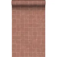 Origin Wallcoverings behang tegelmotief bruin - 50 x 900 cm - 348046