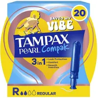 Tampax Pearl Compak Regular Tampons Met Inbrenghuls 20 Stuks