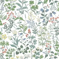 Boråstapeter Vliesbehang 4180 - Alla Tiders Hus - Botanisch Wit - 53cm x 10.05m