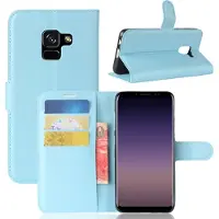 Mobigear Classic Bookcase voor Samsung Galaxy A8 (2018) - Blauw
