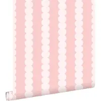 ESTAhome behang grafische print pastel roze - 0.53 x 10.05 m - 131745
