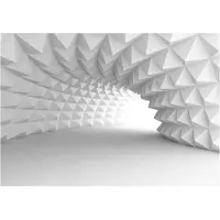 WALLARENA - Fotobehang - 350x250 cm - 3D optische tunnel voor slaapkamer en woonkamer