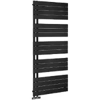 Aqualine Mili radiator mat zwart 60x151cm 775W