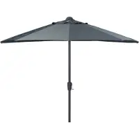 Intratuin Parasol Balcony Grijs 80+UV 257 X 130 Cm