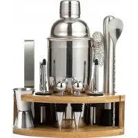 Klausberg KB7655 - Cocktail Shaker Set van RVS - Inclusief Opbergstandaard - Stijlvol en Functioneel - Ideaal voor Thuisbars en Cadeaus