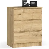Akord Ladekast K60 met 3 Lades / Furniture Factory / Artisan Eik / 60 x 77 x 40 cm