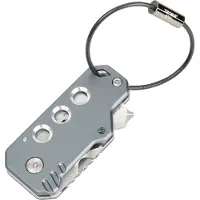 Troika | Sleutelhanger | KEYTOOL | Minitool met 11 functies, mes, sleutelhanger (draadlus), touwsnijder, flesopener, inbussleutel (4 maten), kruiskop- en sleufschroevendraaier.