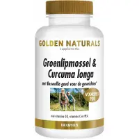 Golden naturals Groenlipmossel & Curcuma longa 180capsules
