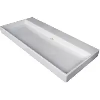 Ink Urban Wastafel 0 kraangat Porselein 100x45x8cm Wit 0201061