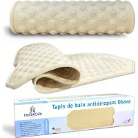 Aston Badmat, met zuignappen, beige, 100 x 40 cm