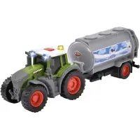 Dickie Toys Fendt Tractor Milk Light And Sound 26 Cm Zilver Kinderen