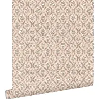 ESTAhome behang vintage bloemen licht roze en beige - 50 x 900 cm - 132013
