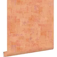 ESTAhome behang schilderachtige structuur terracotta oranje - 50 x 900 cm - 131843