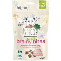 Vegdog Brainy Bites – Puppy Training Treats met DHA, EPA & ARA – Hypoallergene Trainingssnacks – Minder dan 1 kcal per stuk